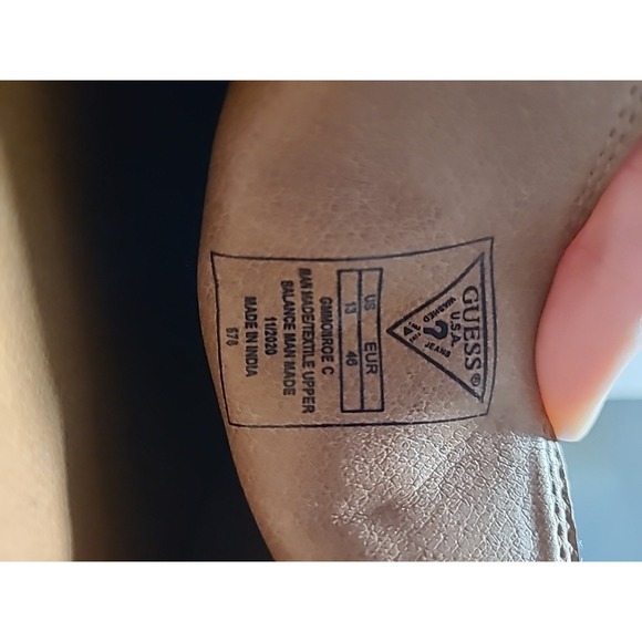 MENS GUESS DRIVING LOAFERS SLIP ON NAVY BLUE SHOES SIZE 13 EU 46 GMMONROE C - Picture 6 of 8